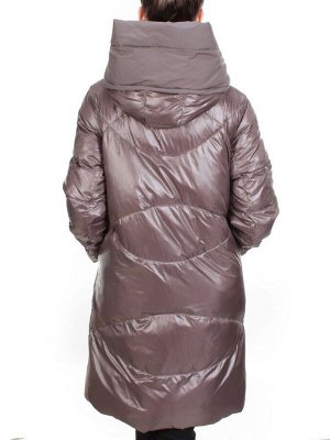 2235 BROWN Пальто женское зимнее AKIDSEFRS (200 гр. холлофайбера)