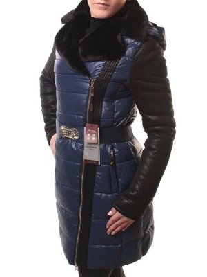 KY86-5177 Пальто женское зимнее (тинсулейт, искусственная кожа, искусственный мех)