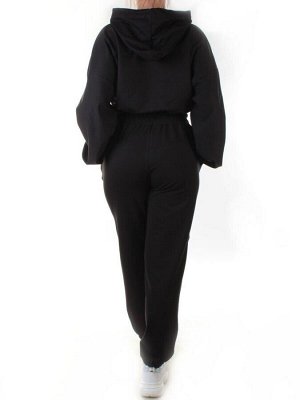 Y303 BLACK Спортивный костюм женский (100% хлопок)