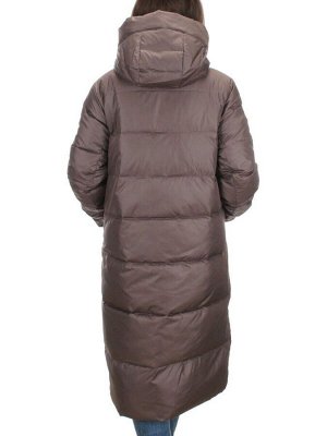 H-2209 BROWN Пальто зимнее женское (200 гр .холлофайбер)