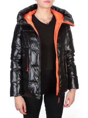 2197-1 BLACK Куртка зимняя женская MONGEDI (200 гр. холлофайбера)