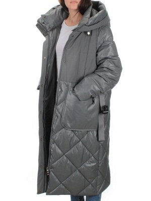 2127 DK.GRAY Пальто зимнее женское (200 гр .холлофайбер)