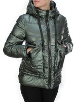8063 GREEN Куртка демисезонная женская (130 гр. синтепон)