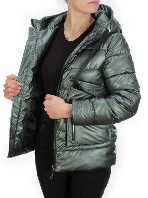 8063 GREEN Куртка демисезонная женская (130 гр. синтепон)