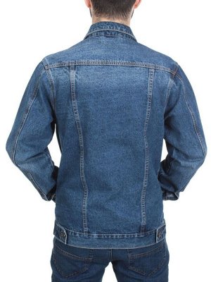 5925 BLUE Куртка джинсовая мужская JEANS FASHION (80% хлопок, 15% полиамид, 5% спандекс)