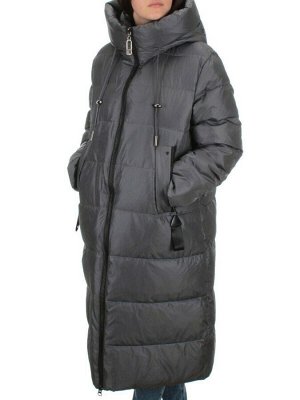 H-2208 DK.GRAY Пальто зимнее женское (200 гр .холлофайбер)