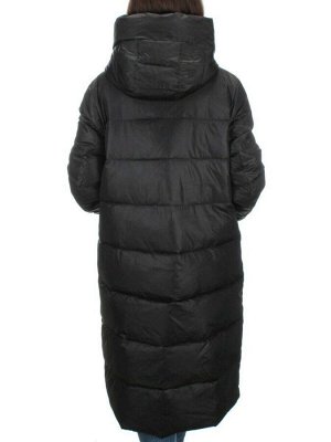 H-2208 BLACK Пальто зимнее женское (200 гр .холлофайбер)
