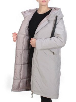 2238 BEIGE Пальто женское зимнее AKIDSEFRS (200 гр. холлофайбера)