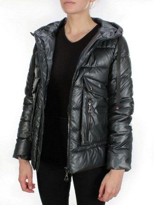 8063 DARK GRAY Куртка демисезонная женская (130 гр. синтепон)
