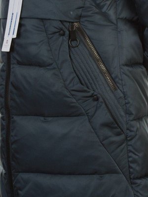 352 DK. GRAY Пальто зимнее с чернобуркой OMMEITT