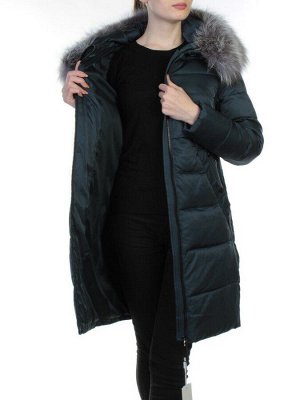 352 DK. GRAY Пальто зимнее с чернобуркой OMMEITT