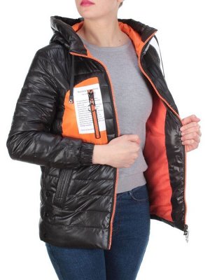 D001 BLACK Куртка демисезонная женская AIKESDFRS (100 % полиэстер)