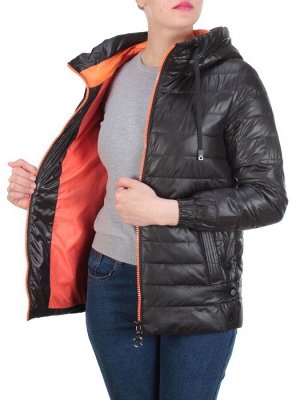 D001 BLACK Куртка демисезонная женская AIKESDFRS (100 % полиэстер)