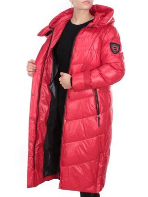 888-1 RED Пальто зимнее женское HaiLuoZi (200 гр. холлофайбер)