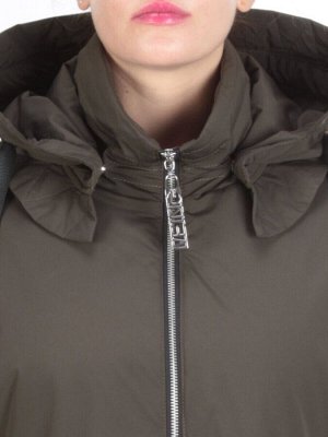 ZW-2306-C SWAMP COLOR Пальто демисезонное женское (100 гр. синтепон) BLACK LEOPARD