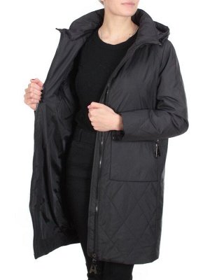 M-5022 BLACK Куртка демисезонная женская CORUSKY (100 гр. синтепон)