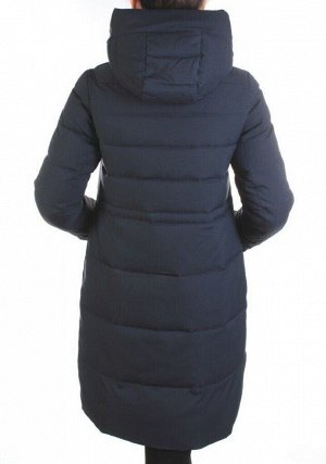 1862 DK. BLUE Пальто зимнее женское (холлофайбер)