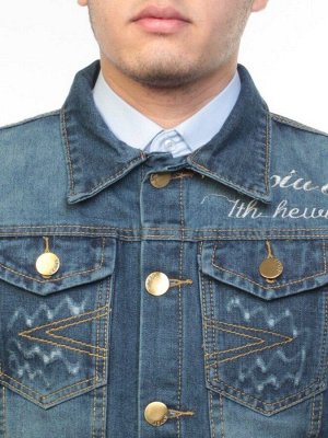 901-1 Куртка джинсовая мужская (100% хлопок)
