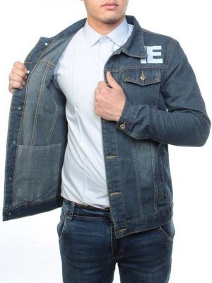 930 DK. BLUE Куртка джинсовая мужская (100% хлопок)