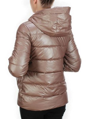8063 BROWN Куртка демисезонная женская (130 гр. синтепон)