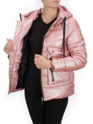 8063 PINK Куртка демисезонная женская (130 гр. синтепон)