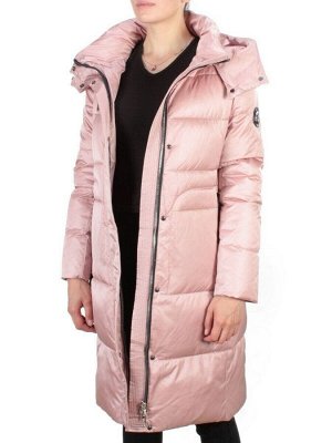 9110 PINK Пальто зимнее женское FLOWERROVE (200 гр. холлофайбера)