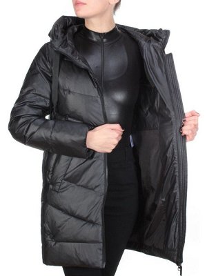 GWD202821 BLACK Пальто зимнее облегченное ICEBEAR (150 гр. холлофайбер)