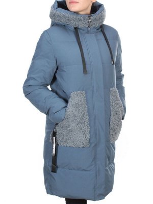2197-2 BLUE Пальто зимнее женское OLAYEETE (200 гр. холлофайбера)
