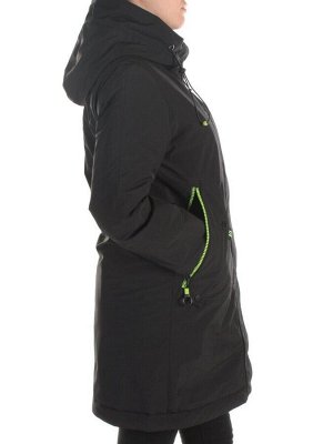 0829 BLACK Куртка демисезонная женская RikA (150 гр.синтепона)