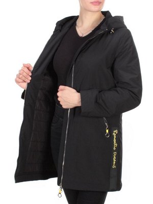 0828 BLACK Куртка демисезонная женская RIKA (100 гр. синтепон)