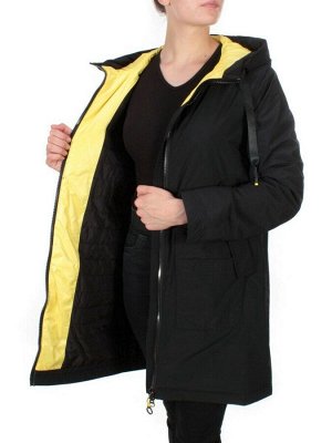 0826 BLACK Куртка демисезонная женская RIKA (100 гр. синтепон)