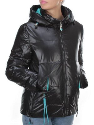 8268 BLACK Куртка демисезонная женская BAOFANI (100 гр. синтепон)