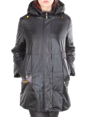 22-309 BLACK Куртка демисезонная женская AKiDSEFRS (100 гр.синтепона)