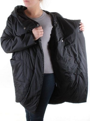 201 BLACK Пальто демисезонное женское YIGAYI