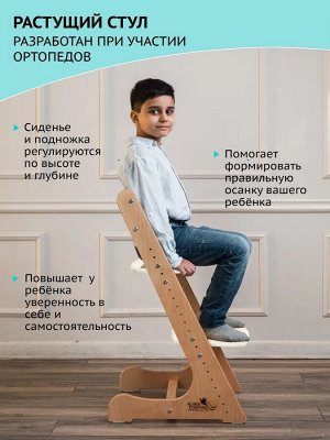 Детский растущий стул Конек Горбунек "Комфорт", цвет Лофт 2