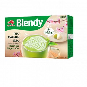Пудровый чай матча латте т.м. Blendy (зеленый чай, сливки, сахар) 1 пачка/10 стиков
