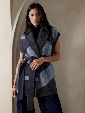 BANANA REPUBLIC BR - Ajri удлиненный жилет-свитер с геометрическим рисунком