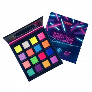 Parisa (097669) Набор теней для век NEON Demon 16 оттенков Тон 4 #  NEW
