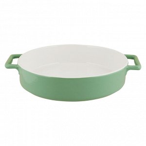 Форма керамическая кругл 28х22,5х6,5см зеленый Twist TM Appetite