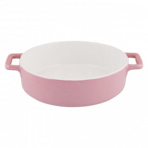 Форма керамическая кругл 28х22,5х6,5см розовый Twist TM Appetite