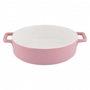Форма керамическая кругл 33,5х27х6,5см розовый Twist TM Appetite