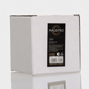 Стакан с двойными стенками Magistro «Поль», 250 мл, 8.3x9 см, стекло, прозрачный