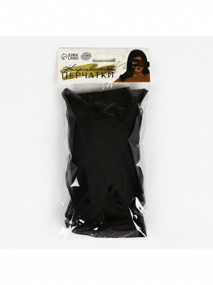 Перчатки прозрачные цвет черный