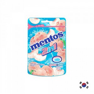 Mentos Duo Peach & Soda 45g - Ментос Дуо персик и содовая