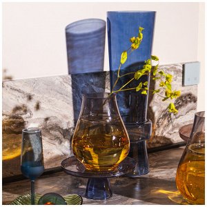 Ваза ВАЗА BRONCO "GLORY" BLUE 15Х49,5 СМ 
Материал: Стекло
Красивая настольная ваза, благодаря оригинальной форме и насыщенному цвету будет роскошным предметом интерьера вашего дома, квартиры или офи