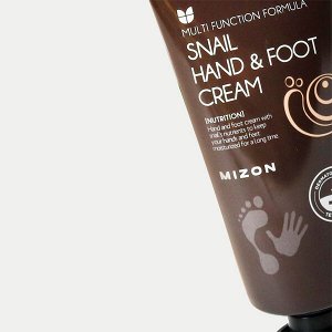 Крем для рук и ног с муцином улитки Mizon Snail Hand &amp; Foot Cream, 100мл