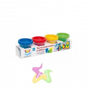 Набор для детского творчества Тесто-пластилин 4 цвета TA1008V штр.: 4814723000324