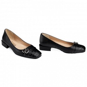 Sateg Женские туфли на низком каблуке из натуральной кожи. Модель 2414