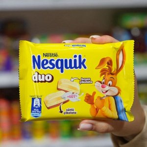 Шоколад Nesquick DUO белый и молочный 70 гр