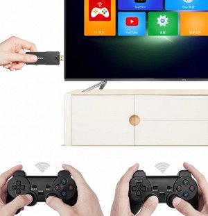 Игровая приставка + Android TV приставка 2в1 Game TV & Stick 4K